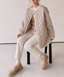 VANNIE U（ヴァニーユー）の「中綿ティーキルティングコート（ダウンジャケット/コート・キッズ）」