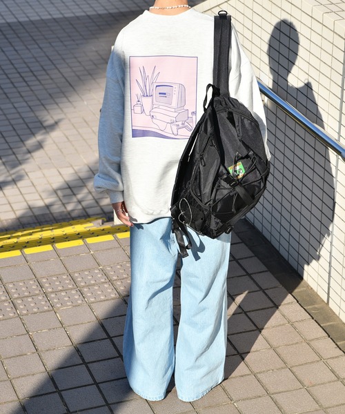 Perushu（ペルーシュ）の「ヴィンテージタッチ裏起毛スウェット（スウェット・メンズ・ブラック系その他/ダークブルー/ブラック/霜降りグレー・LARGE/MEDIUM）」の10枚目の写真