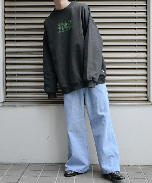 Perushu（ペルーシュ）の「ヴィンテージタッチ裏起毛スウェット（スウェット・メンズ・ブラック系その他/ダークブルー/ブラック/霜降りグレー・LARGE/MEDIUM）」の22枚目の写真