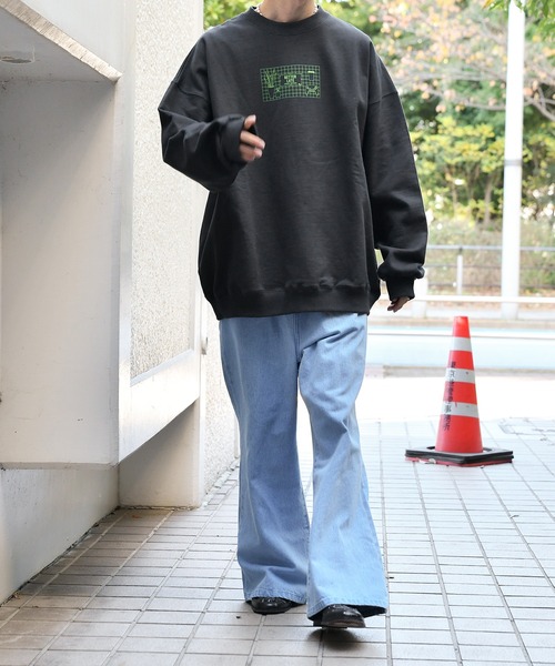 Perushu（ペルーシュ）の「ヴィンテージタッチ裏起毛スウェット（スウェット・メンズ・ブラック系その他/ダークブルー/ブラック/霜降りグレー・LARGE/MEDIUM）」の19枚目の写真