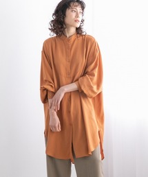 LOWRYS FARM | バンドカラーロングシャツＬS　931703(シャツ/ブラウス)