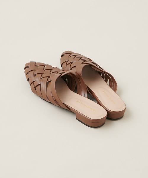 natural couture（ナチュラルクチュール）の「編みメッシュバブーシュ（その他シューズ・レディース・ブラウン/イエロー/アイボリー・MEDIUM/LARGE）」の6枚目の写真