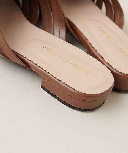 natural couture（ナチュラルクチュール）の「編みメッシュバブーシュ（その他シューズ・レディース・ブラウン/イエロー/アイボリー・MEDIUM/LARGE）」の9枚目の写真