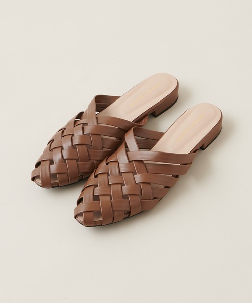 natural couture（ナチュラルクチュール）の「編みメッシュバブーシュ（その他シューズ・レディース・ブラウン/イエロー/アイボリー・MEDIUM/LARGE）」の11枚目の写真