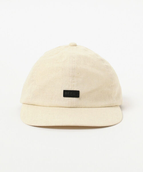 BEAMS（ビームス）の「BEAMS / リネン 6パネル キャップ（キャップ・メンズ・グレー/オフホワイト/ブラック・ONE SIZE）」の4枚目の写真
