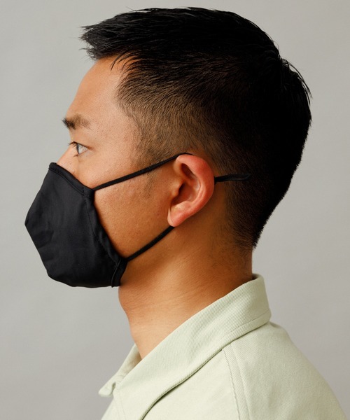 Saturdays NYC(サタデーズ ニューヨークシティ )の「Saturdays NYC 3-Layer Fabric Masks(マスク・メンズ・ブラック・FREE)」の2枚目の写真