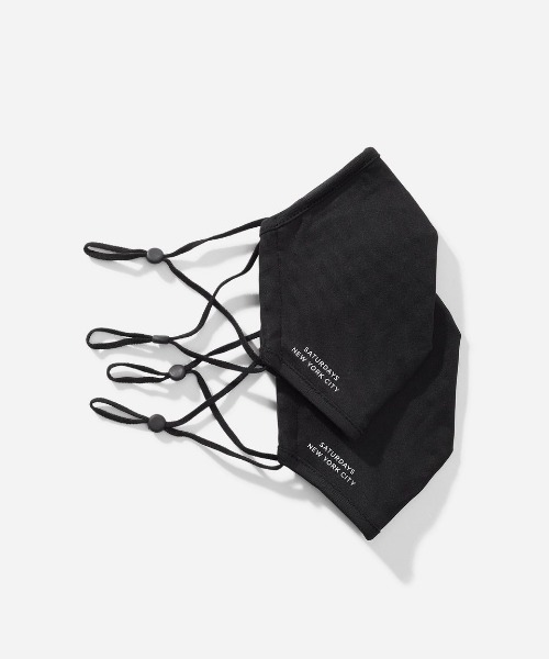 Saturdays NYC(サタデーズ ニューヨークシティ )の「Saturdays NYC 3-Layer Fabric Masks(マスク・メンズ・ブラック・FREE)」の7枚目の写真