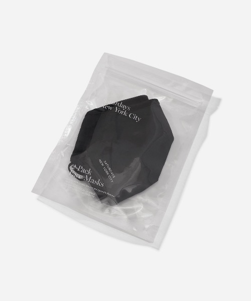 Saturdays NYC(サタデーズ ニューヨークシティ )の「Saturdays NYC 3-Layer Fabric Masks(マスク・メンズ・ブラック・FREE)」の6枚目の写真