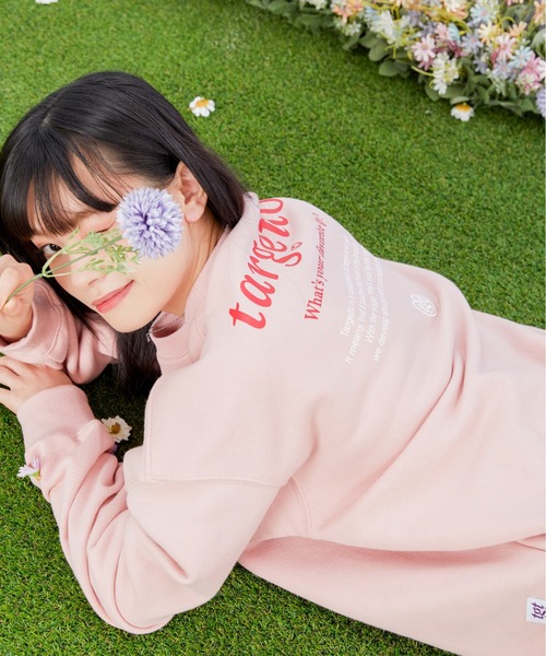TARGETTO(ターゲット)の「【TARGETTO】BACK PRINTING LOGO SWEAT SHIRT / ターゲット バック プリント ロゴ スウェットシャツ(スウェット・レディース・ブラック/パープル/ピンク/オートミール・FREE)」の4枚目の写真