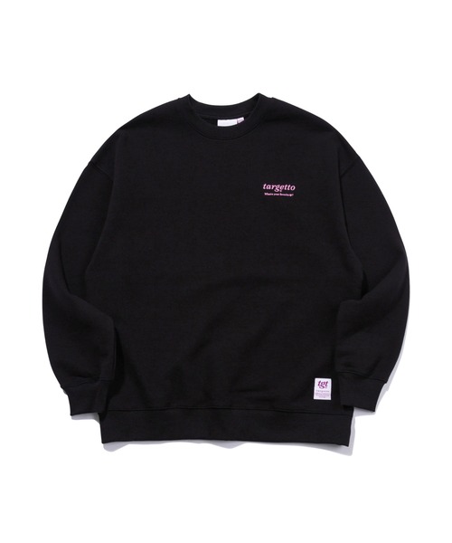 TARGETTO(ターゲット)の「【TARGETTO】BACK PRINTING LOGO SWEAT SHIRT / ターゲット バック プリント ロゴ スウェットシャツ(スウェット・レディース・ブラック/パープル/ピンク/オートミール・FREE)」の5枚目の写真