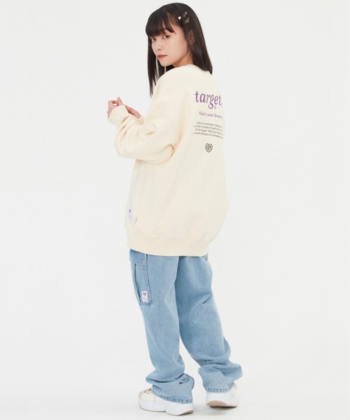 TARGETTO(ターゲット)の「【TARGETTO】BACK PRINTING LOGO SWEAT SHIRT / ターゲット バック プリント ロゴ スウェットシャツ(スウェット・レディース・ブラック/パープル/ピンク/オートミール・FREE)」の18枚目の写真