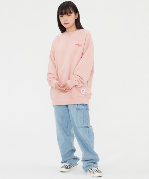 TARGETTO(ターゲット)の「【TARGETTO】BACK PRINTING LOGO SWEAT SHIRT / ターゲット バック プリント ロゴ スウェットシャツ(スウェット・レディース・ブラック/パープル/ピンク/オートミール・FREE)」の9枚目の写真
