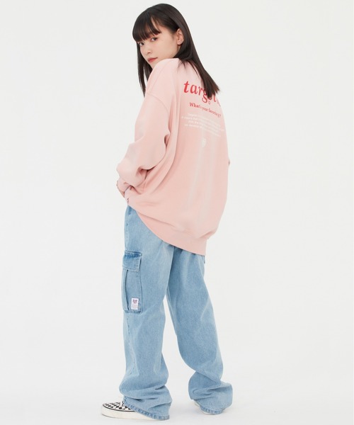 TARGETTO(ターゲット)の「【TARGETTO】BACK PRINTING LOGO SWEAT SHIRT / ターゲット バック プリント ロゴ スウェットシャツ(スウェット・レディース・ブラック/パープル/ピンク/オートミール・FREE)」の21枚目の写真