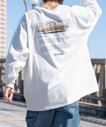 Perushu | レトロリブ配色ロンT(Tシャツ/カットソー)