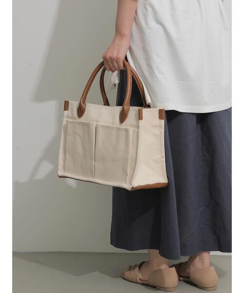 AMERICAN HOLIC（アメリカンホリック）の「ガーデンバッグ　＊（トートバッグ・レディース・ブラック/オフホワイト・FREE）」の4枚目の写真