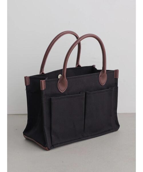 AMERICAN HOLIC（アメリカンホリック）の「ガーデンバッグ　＊（トートバッグ・レディース・ブラック/オフホワイト・FREE）」の2枚目の写真