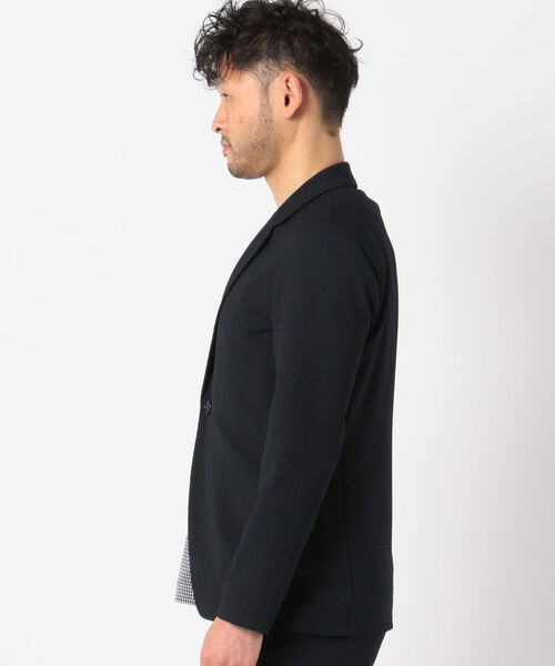 Stutostein Nolley's（シュテットシュタインノーリーズ）の「ドライストレッチ テーラードジャケット セットアップ（テーラードジャケット・メンズ・ネイビー系1/ブラック×グレー/ダークネイビー・S/M/L/XL）」の5枚目の写真