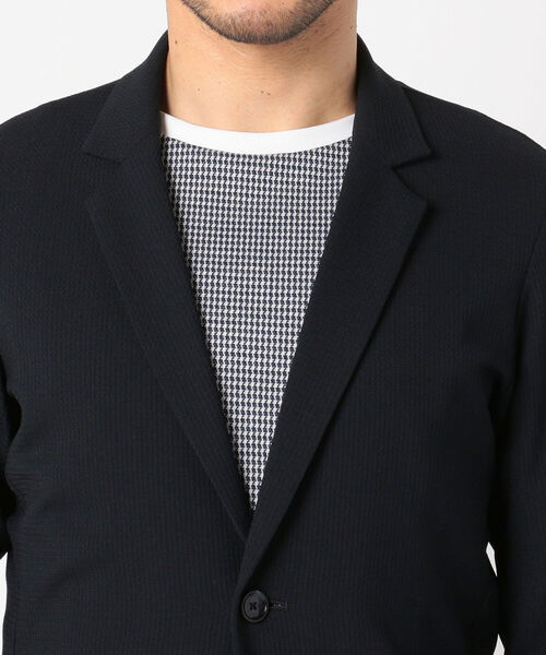 Stutostein Nolley's（シュテットシュタインノーリーズ）の「ドライストレッチ テーラードジャケット セットアップ（テーラードジャケット・メンズ・ネイビー系1/ブラック×グレー/ダークネイビー・S/M/L/XL）」の7枚目の写真