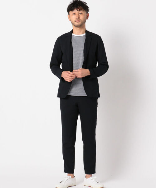 Stutostein Nolley's（シュテットシュタインノーリーズ）の「ドライストレッチ テーラードジャケット セットアップ（テーラードジャケット・メンズ・ネイビー系1/ブラック×グレー/ダークネイビー・S/M/L/XL）」の17枚目の写真