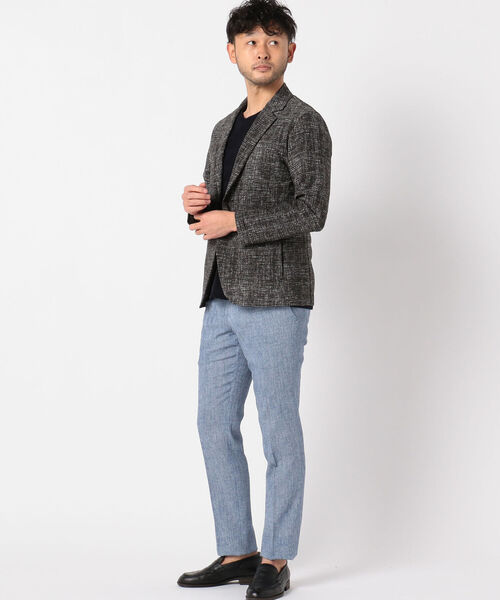 Stutostein Nolley's（シュテットシュタインノーリーズ）の「ドライストレッチ テーラードジャケット セットアップ（テーラードジャケット・メンズ・ネイビー系1/ブラック×グレー/ダークネイビー・S/M/L/XL）」の18枚目の写真