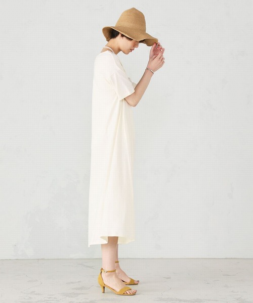 Lee（リー）の「Lee/リー  デニムポケット　カットソーワンピース（チュニック・レディース・ブラック/ブラウン/オフホワイト・FREE）」の10枚目の写真