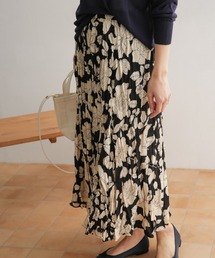 URBAN RESEARCH DOORS | 【WEB限定】花柄ワッシャープリーツスカート(スカート)