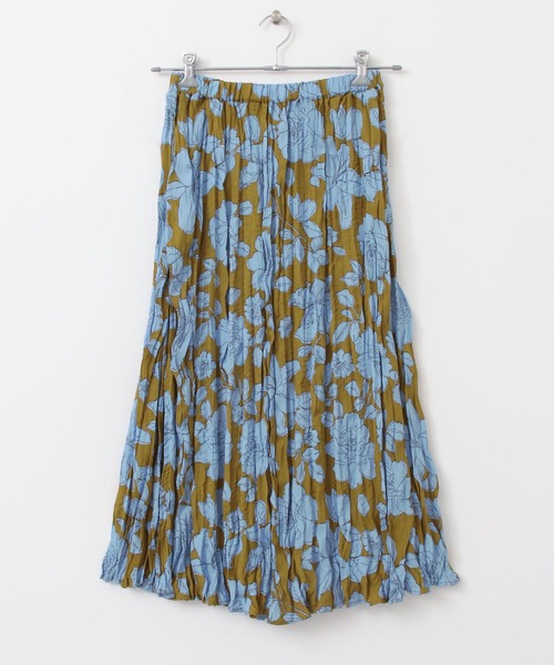 URBAN RESEARCH DOORS（アーバンリサーチドアーズ）の「花柄ワッシャープリーツスカート（スカート・レディース・ブラック/ミント/マスタード・ONE）」の11枚目の写真