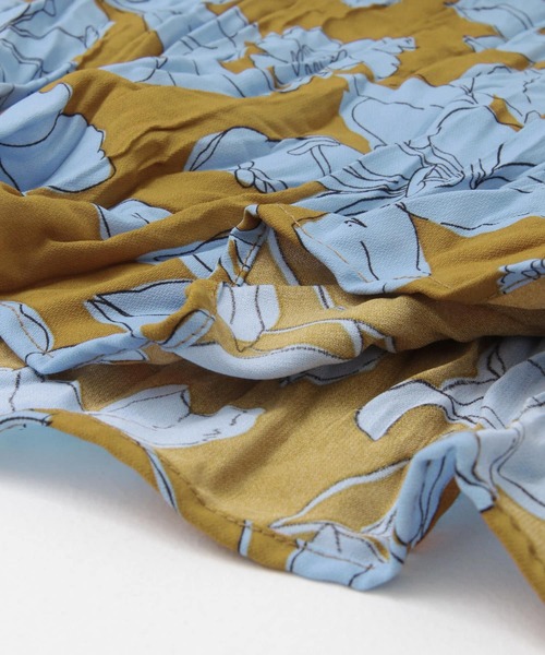 URBAN RESEARCH DOORS（アーバンリサーチドアーズ）の「花柄ワッシャープリーツスカート（スカート・レディース・ブラック/ミント/マスタード・ONE）」の15枚目の写真