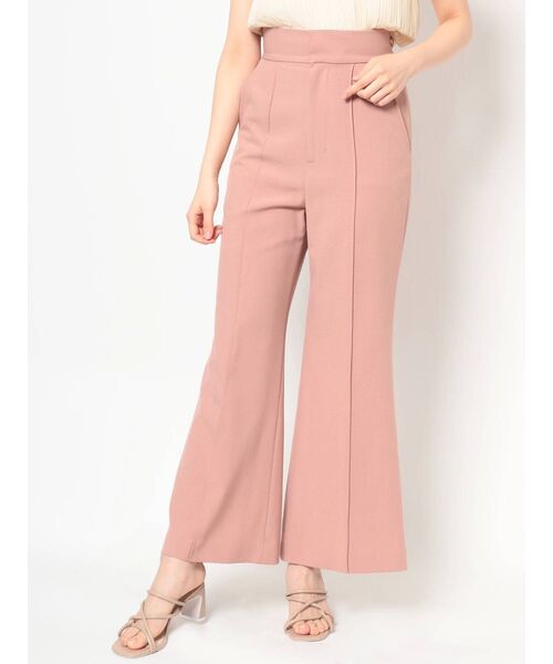 MERCURYDUO（マーキュリーデュオ）の「ベルト付リネンライクフレアパンツ（その他パンツ・レディース・ピンク/ライム/アイボリー・SMALL/MEDIUM）」の3枚目の写真