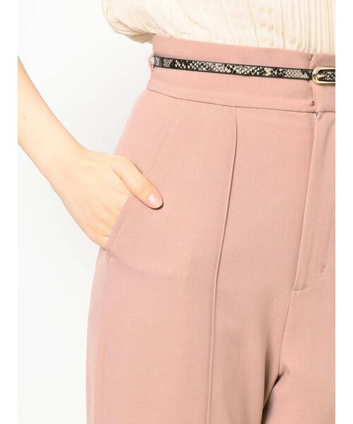 MERCURYDUO（マーキュリーデュオ）の「ベルト付リネンライクフレアパンツ（その他パンツ・レディース・ピンク/ライム/アイボリー・SMALL/MEDIUM）」の7枚目の写真