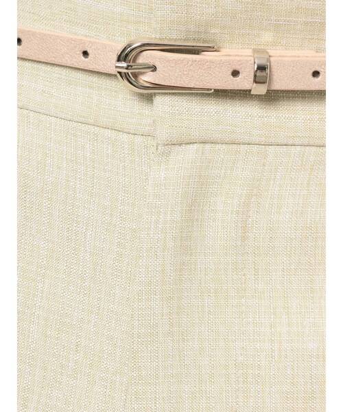 MERCURYDUO（マーキュリーデュオ）の「ベルト付リネンライクフレアパンツ（その他パンツ・レディース・ピンク/ライム/アイボリー・SMALL/MEDIUM）」の20枚目の写真