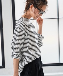 Andemiu | ボーダーカットロンT947774(Tシャツ/カットソー)