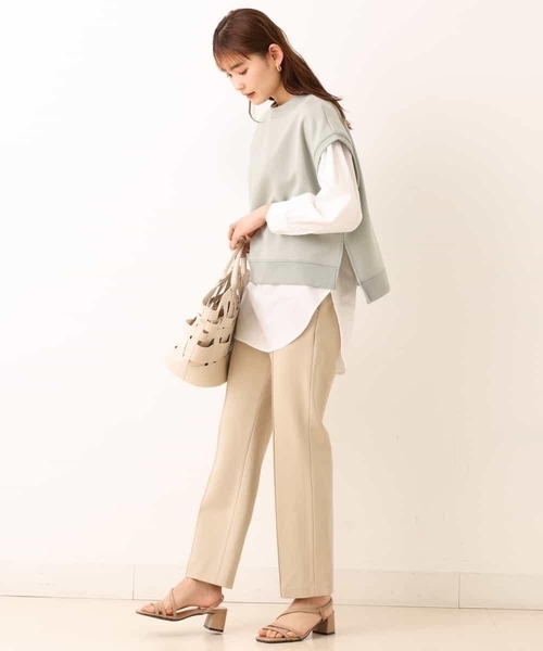 a.v.v（アーヴェヴェ）の「ダンボールベスト&パフスリーブシャツ（スウェット・レディース・ブラック/ライトグレー/ミント・38/42/40/36/34）」の8枚目の写真