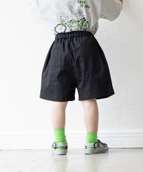 LOWRYS FARM（ローリーズファーム）の「コットンタックキュロット　948644（その他パンツ・キッズ・ブラック/ベージュ/カーキ・110/120/130）」の2枚目の写真