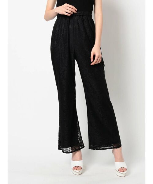 RESEXXY（リゼクシー）の「レースワイドパンツ（その他パンツ・レディース・ホワイト/ブラック/ブラウン・FREE）」の3枚目の写真