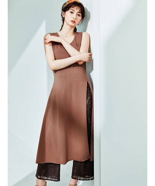 RESEXXY（リゼクシー）の「レースワイドパンツ（その他パンツ・レディース・ホワイト/ブラック/ブラウン・FREE）」の4枚目の写真