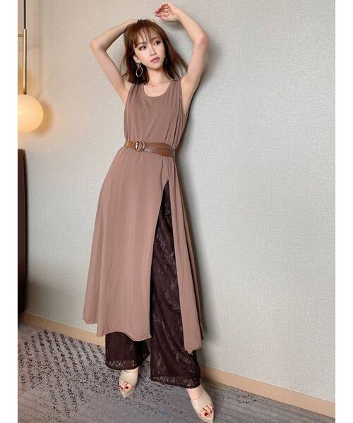 RESEXXY（リゼクシー）の「レースワイドパンツ（その他パンツ・レディース・ホワイト/ブラック/ブラウン・FREE）」の10枚目の写真