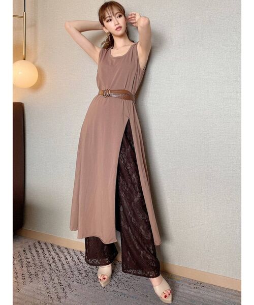 RESEXXY（リゼクシー）の「レースワイドパンツ（その他パンツ・レディース・ホワイト/ブラック/ブラウン・FREE）」の11枚目の写真