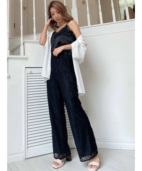 RESEXXY（リゼクシー）の「レースワイドパンツ（その他パンツ・レディース・ホワイト/ブラック/ブラウン・FREE）」の13枚目の写真