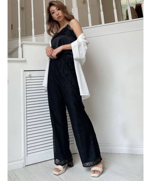 RESEXXY（リゼクシー）の「レースワイドパンツ（その他パンツ・レディース・ホワイト/ブラック/ブラウン・FREE）」の15枚目の写真