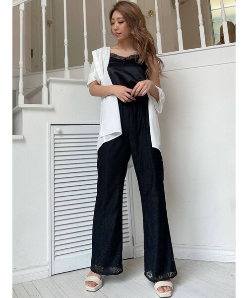 RESEXXY（リゼクシー）の「レースワイドパンツ（その他パンツ・レディース・ホワイト/ブラック/ブラウン・FREE）」の16枚目の写真