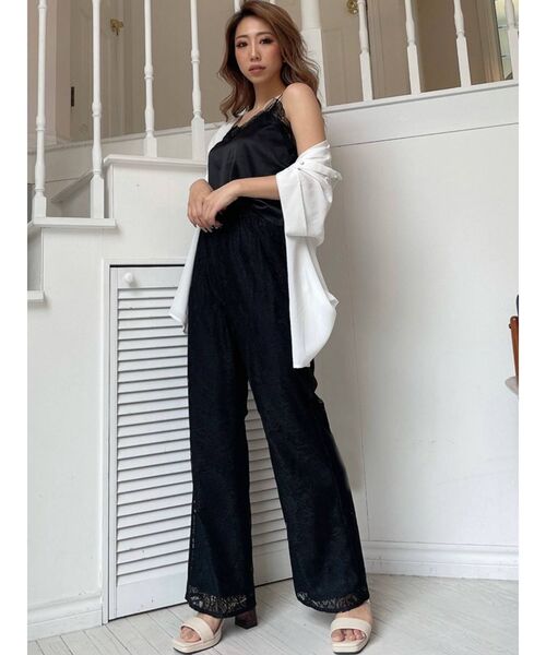 RESEXXY（リゼクシー）の「レースワイドパンツ（その他パンツ・レディース・ホワイト/ブラック/ブラウン・FREE）」の17枚目の写真