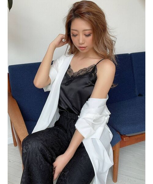 RESEXXY（リゼクシー）の「レースワイドパンツ（その他パンツ・レディース・ホワイト/ブラック/ブラウン・FREE）」の22枚目の写真