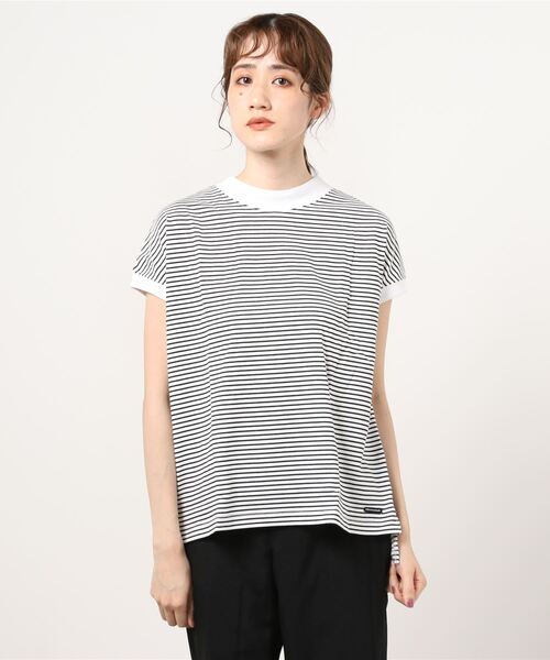 MANASTASH(マナスタッシュ)の「MANASTASH/マナスタッシュ SHELTEC FRENCH TEE シェルテックT(Tシャツ/カットソー・レディース・ブラック/ベージュ/ホワイト/カーキ/その他・FREE)」の5枚目の写真