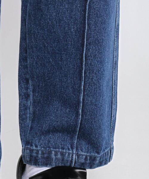 coen by Mr.SZK(コーエンバイミスタースズキ)の「センタープレスワイドテーパードデニム【coen × Mr.SZK】(デニムパンツ・メンズ・ネイビー/コバルトブルー・SMALL/MEDIUM/LARGE/X-LARGE)」の21枚目の写真