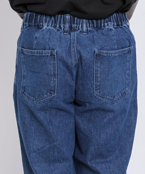 coen by Mr.SZK(コーエンバイミスタースズキ)の「センタープレスワイドテーパードデニム【coen × Mr.SZK】(デニムパンツ・メンズ・ネイビー/コバルトブルー・SMALL/MEDIUM/LARGE/X-LARGE)」の22枚目の写真
