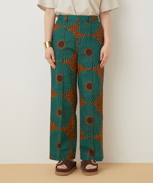 ADAM ET ROPE'（アダムエロペ）の「アフリカンプリントパンツ（その他パンツ・レディース・ブラウン/マスタード・38/36）」の6枚目の写真