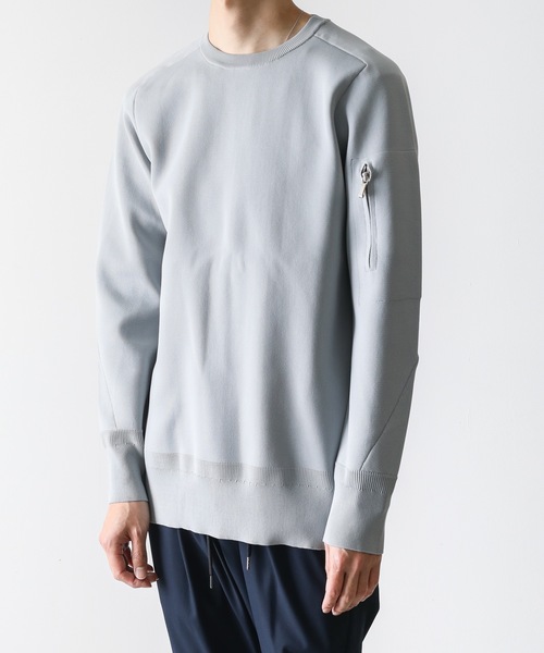 【美品】ATTACHMENT PE KNIT CREWNECK PULLOVER ATTACHMENT（アタッチメント）の「PE KNIT CREWNECK PULLOVER L