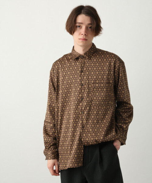 HARE(ハレ)の「長袖シャツ(シャツ/ブラウス・メンズ・ブラウン・MEDIUM)」の1枚目の写真