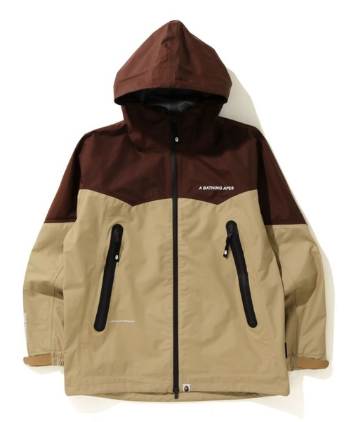 A BATHING APE（アベイシングエイプ）の「BAPE 3 LAYER HOODIE JACKET M（マウンテンパーカー・メンズ・ベージュ/ブラック・LARGE/MEDIUM/XX-LARGE/X-LARGE/SMALL）」の2枚目の写真